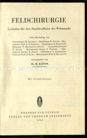 Lehrbuch der Feldchirurgie