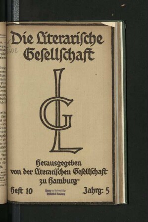 Heft 10 1919 Jahrg. 5