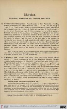 Liturgica (Nr.472-482)