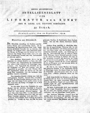 1810-09-22 : 37. Stück