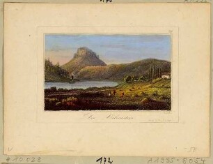 Das Elbtal mit dem Lilienstein in der Sächsischen Schweiz von Osten
