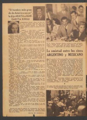 La amistad entre los cines argentino y mexicano