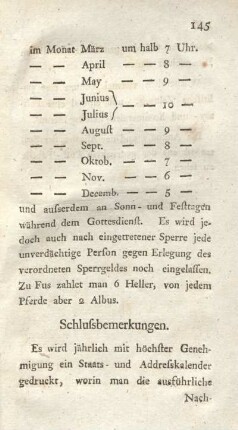 10) Schlußbemerkungen.