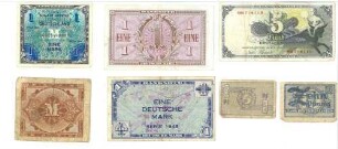 Frühe Banknoten (Geldscheine) aus der Währungsreform