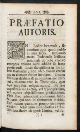 Praefatio Autoris