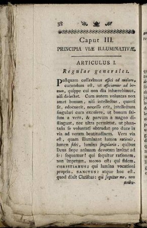 Caput III. Principia Viæ Illuminativæ.