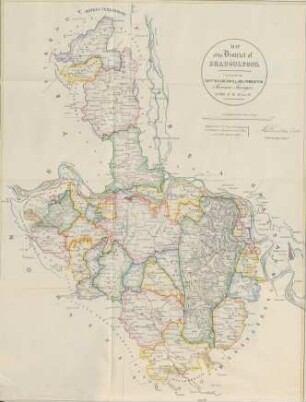 Map of the district of Bhaugulpoor