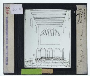 Passau, St. Severin : Perspektive, Rekonstruktionszeichnung
