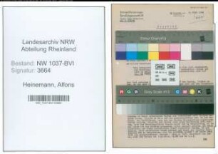 Entnazifizierung Alfons Heinemann , geb. 24.07.1903 (Amtsgerichtsrat)