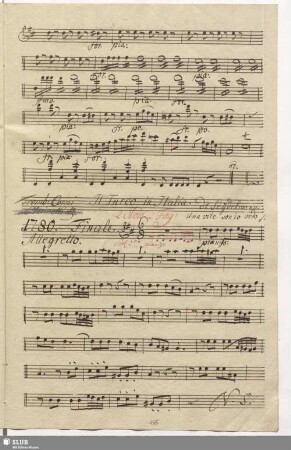 1780. Finale: Una vite son io vedovella / Seydelmann, F.