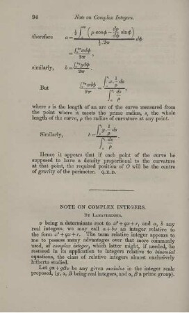 Note on complex integers.