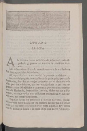 Capítulo IV - La boda