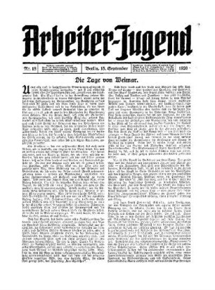 Die Tage von Weimar
