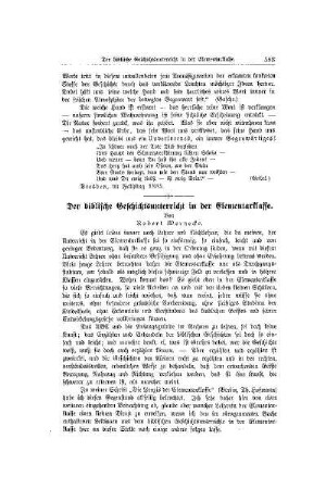 Der biblische Geschichtsunterricht in der Elementarklasse