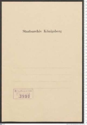 Hochmeister an Herzog Friedrich v. Österreich: item. Marienburg eodem.
