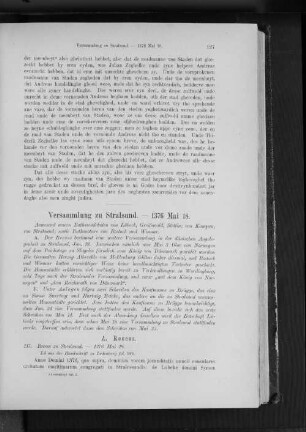 Versammlung zu Stralsund. - 1376 Mai 18.