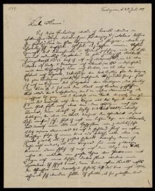 Brief an Mama, 27.07.1909, Tendaguru