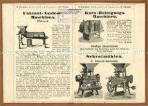 Unkraut-Auslesemaschine, Kornreinigungs-Maschine, Schrotmühlen