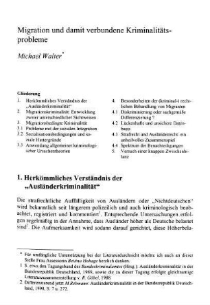 211-230, Migration und damit verbundene Kriminalitätsprobleme