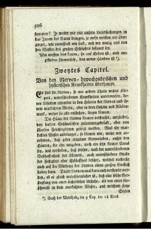 Zweytes Capitel. Von den Nerven- hypochondrischen und hysterischen Krankheiten überhaupt.