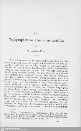 VIII. Topographisches vom alten Rochlitz