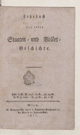 Lehrbuch der alten Staaten- und Völkergeschichte