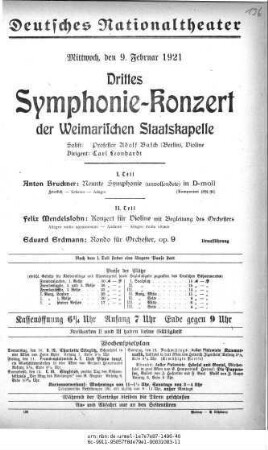 Drittes Symphonie-Konzert