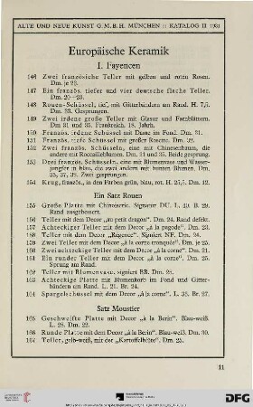 Europäische Keramik (Nr. 146-226)
