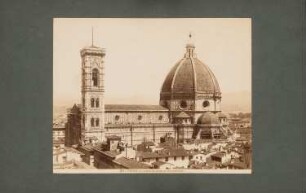 Dom Santa Maria del Fiore, Florenz: Ansicht von Or’ San Michele aus mit Campanile und Kuppel