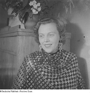 Porträt der Opernsängerin Elfriede Weidlich (1907-1994)
