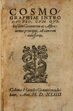 Cosmographiae introductio