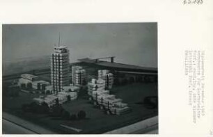 Wohnbauten für Gastarbeiter, Berlin-Kreuzberg (Diplomarbeit bei Willy Kreuer): Modellfoto