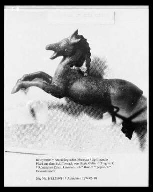 Springendes Pferd aus dem Schiffswrack von Hagia Galini
