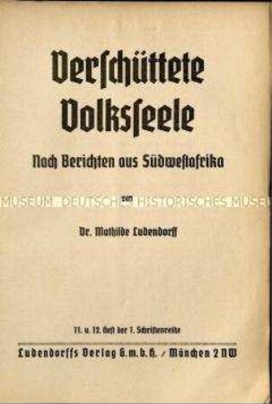 Neuheidnische Schrift von Mathilde Ludendorff