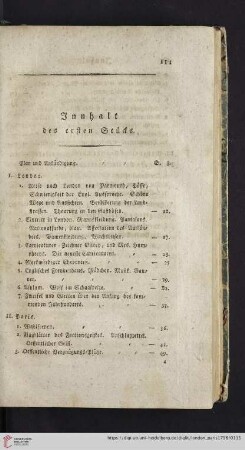 Inhalt des ersten Stuecks