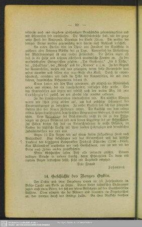 14. Geschichte des Berges Oybin