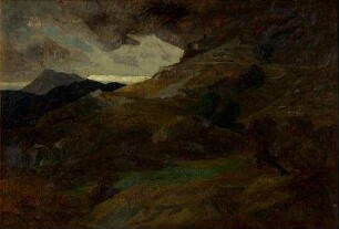 Italienische Landschaft mit Olevano