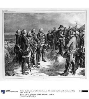 Ansprache Friedrich II. vor der Schlacht bei Leuthen am 5. Dezember 1757