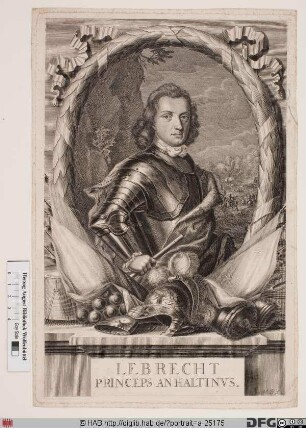 Bildnis Lebrecht, Fürst zu Anhalt-Bernburg