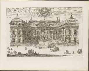 Kupferstich: Palatium Ordinis Equestris, Urbem versus