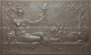 Relief "Allegorie der Wissenschaft" - Kaminplatte aus dem Schreibsaal des Berliner Reichstags