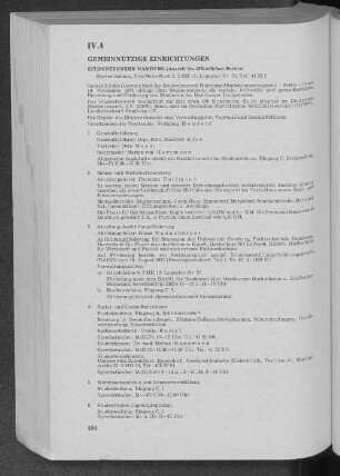 IV.4 Gemeinnützige Einrichtungen