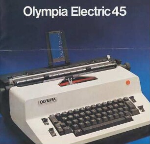 Büroschreibmaschine "Olympia Electric 45" der Olympia-Werke