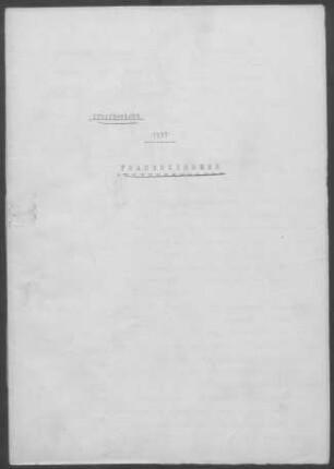 Frauenzimmern: Pfarrbericht 1937