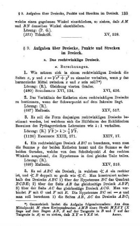 a. Das rechtwinklige Dreieck.
