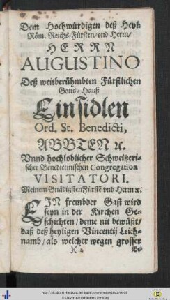 Widmungsseite & -schreiben.