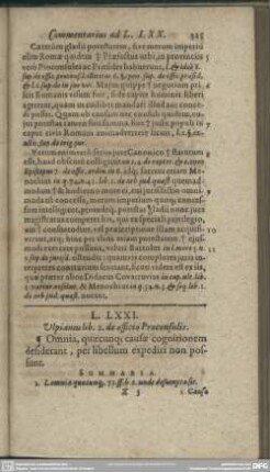 L. LXXI. Uspianus lib. 2. de officio Proconsulis
