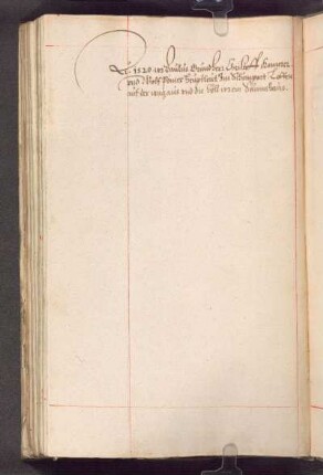 Anno 1520 …