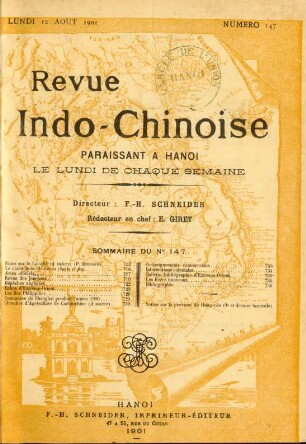 Lundi 12 Aout 1901. Numéro 147