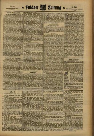 Zweite Ausgabe vom Dienstag, den 09. Mai 1911.